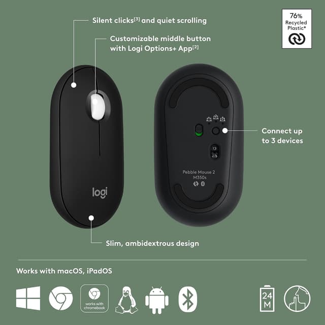Logitech Pebble Mouse 2 M350s